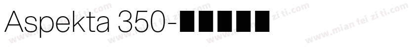 Aspekta 350字体转换